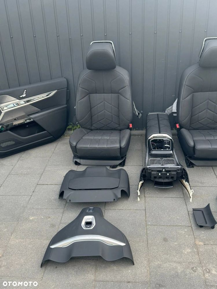 FOTELE TAPICERKA BMW 7 G70 INDIVIDUAL CZARNE MASAŻ WENTYLACJA GRZANE - 5