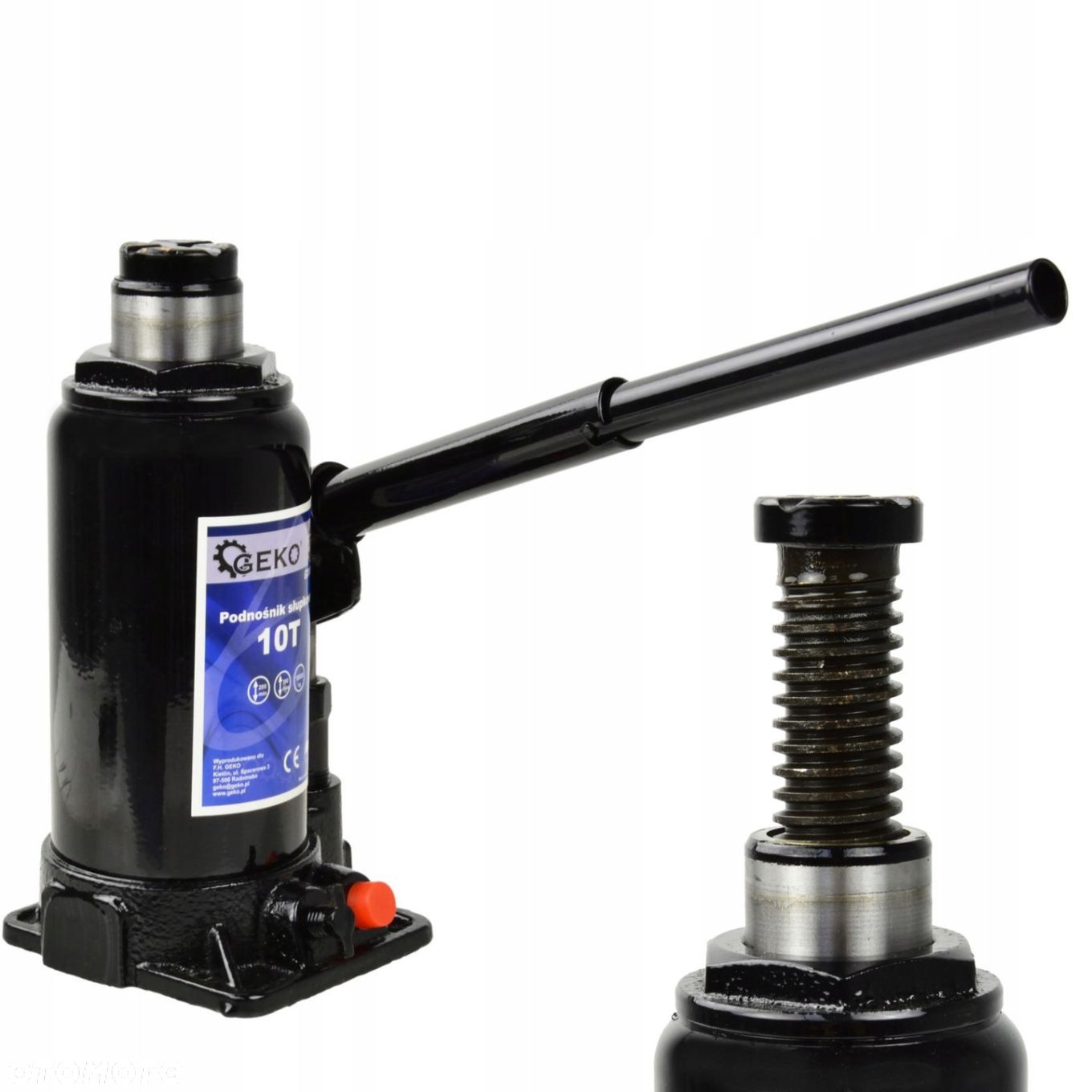 LEWAREK PODNOŚNIK SŁUPKOWY HYDRAULICZNY 10T TŁOKOWY GEKO G01054 - 1