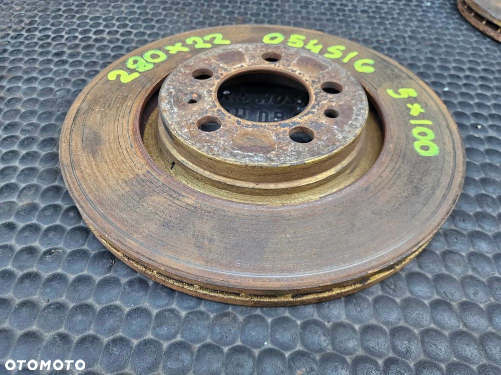 Tarcze Tarcza 280mm 230mm 5x100 Klocki Hamulce Przod Przednie Tyl Tylne VW Golf IV 4 Audi A3 8L Skoda Seat - 4