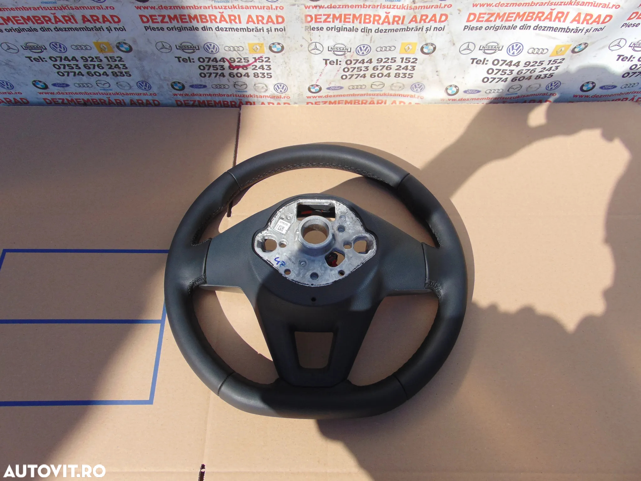 Volan piele cu comenzi touch VW Golf 8 Polo ID 3 Id4 t cross passat b8 cod 6380998 - 4