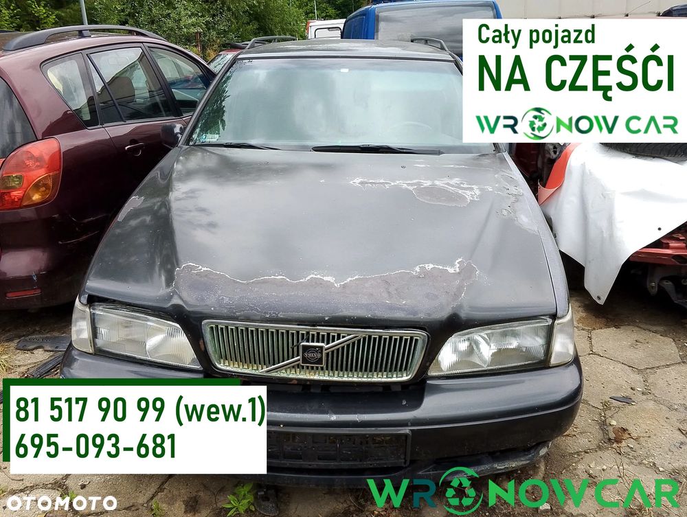 Volvo V70 (96 - 00r.) 2.5 TDI 140KM. Silnik D525T Skrzynia M56. Cały na części GWARANCJA !!!  Przód Tył Zestaw Komplet Drzwi Klapa Zderzak Błotnik Maska Grill Atrapa Szyba Pas Lampa Lusterko Boczki Fotel Kanapa Kokpit Deska Rozdzielcza Przełącznik Włącznik Sterownik Przewody Wiązka Instalacja Moduł Komputer Czujnik Listwa Pompa Alternator Wtryski Głowica Rozrusznik Kompresor Sprzęgło Dwumas Silnik Skrzynia ABS Klimatyzacji Paliwa Wspomagania Kolektor Turbina Przepustnica Zawór Chłodnica Koło Hak Belka Sanki Zawieszenie Mcpherson Półoś Amortyzator Wydech Tłumik Zacisk Most - 1