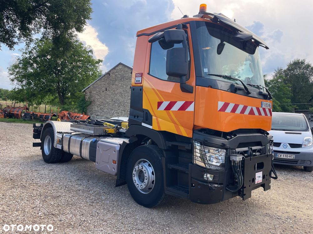Renault C 440 Kerax Premium Hakowiec PALFINGER T15  Czołownica pojazd specjalny zimowego utrzymania dróg - 7