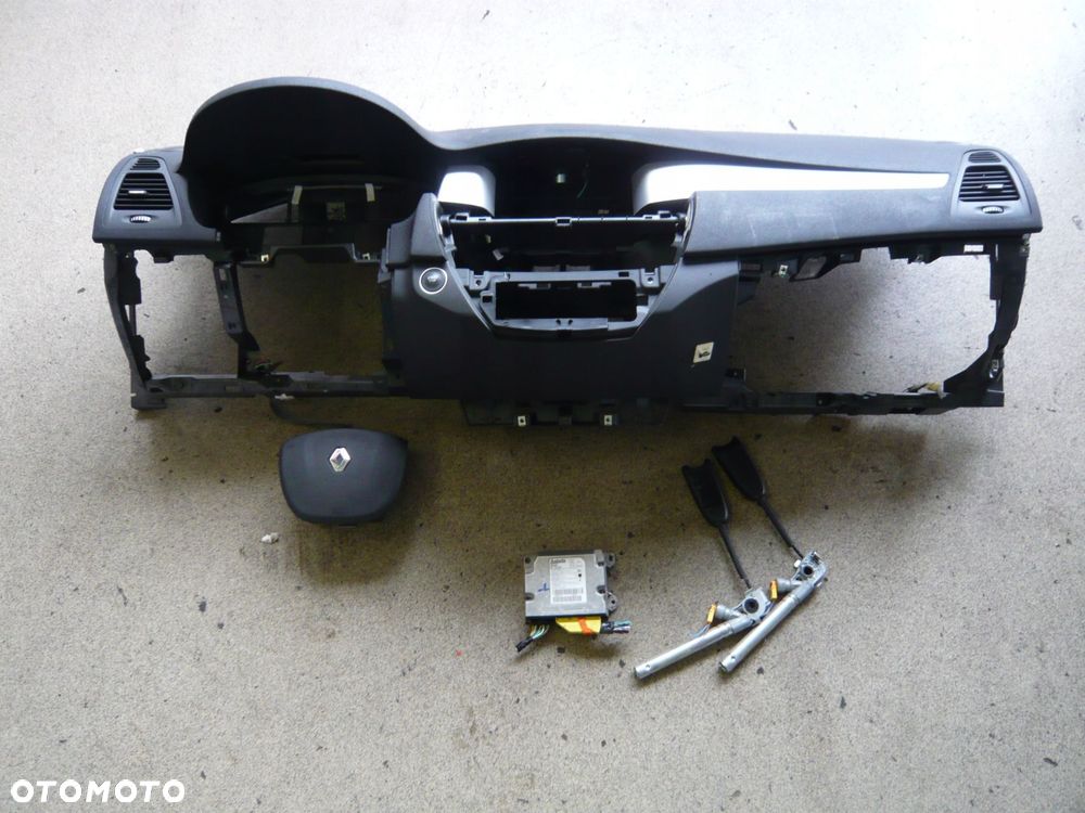 renault laguna iii 3 poduszki poduszka konsola deska kokpit airbag oryg - 1