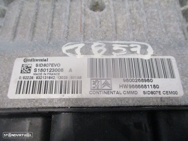 Centralina 9666681180 9800268980 9665547480  9663123380 CITROEN DS4  2013 1.6HDI 115CV 5P CINZENTO CONTINENTAL - 5
