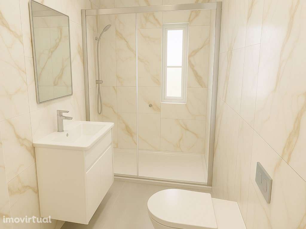 A 550 metros da praia, T2+1 totalmente renovado e pronto a habitar! - Grande imagem: 5/7