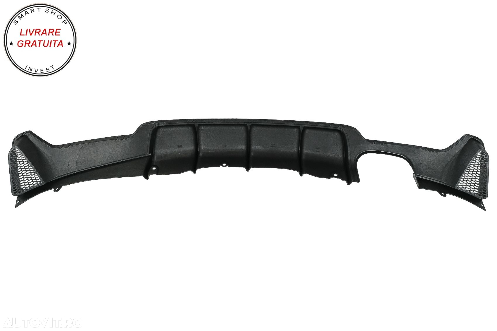Difuzor Bara Spate cu o Evacuare Dubla BMW Seria 4 F32 F33 F36 (2013-2019) Negru M- livrare gratuita - 8