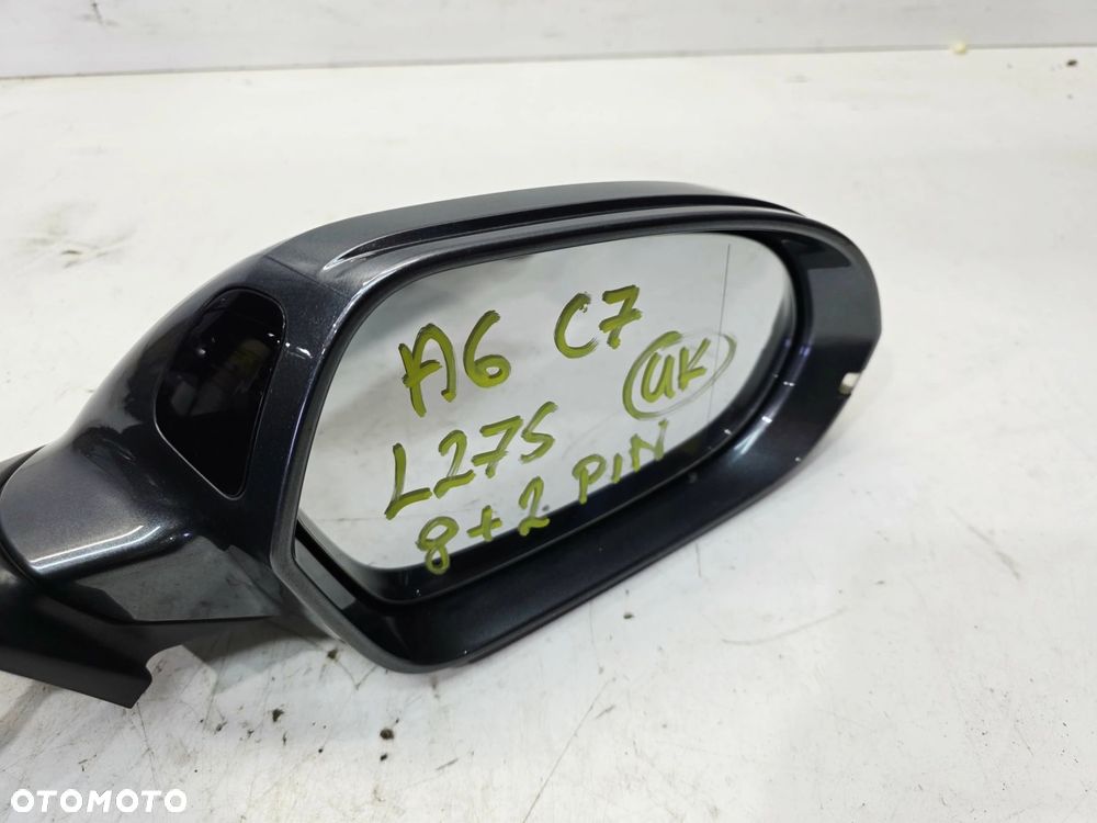 LUSTERKO ZEWNĘTRZNE PRAWE ASYSTENT AUDI A6 C7 8+2 PIN LZ7S UK - 10