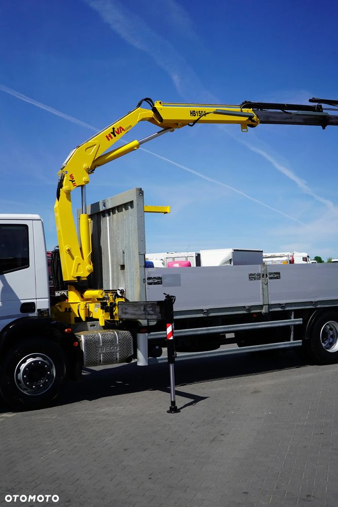 Iveco EUROCARGO / 180E25 / SKRZYNIOWY + HDS / HYVA HB 150 X / ROTATOR / WIDŁY / PILOT - 22