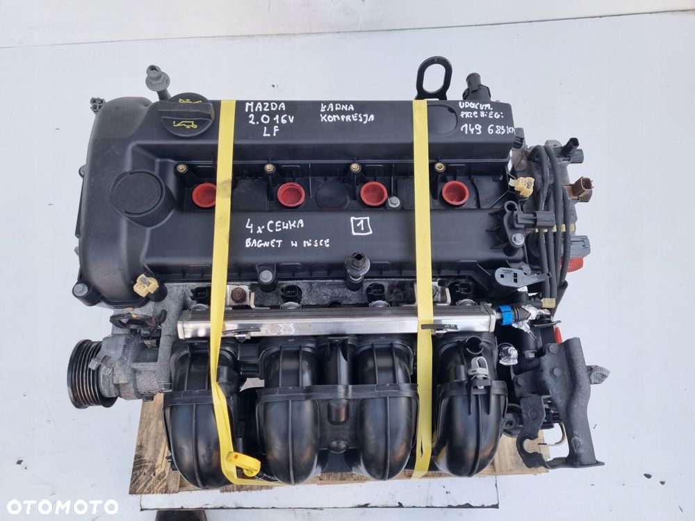 SILNIK KOMPLET Mazda6 Mazda 6 2.0 16V udokumentowane 149tyś LF LF20 - 4