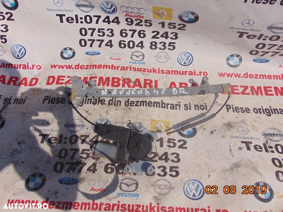 Macara Nissan Navara D49 2005-2011 macarake geam Pathfinder dezmembrez - 2