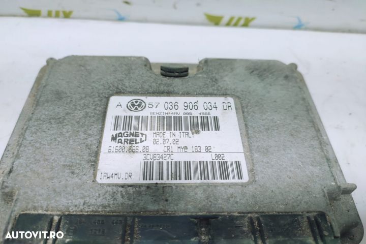 Calculator modul ecu 1.6 benzina BCB 57036906034dr 61600.666.08 Volkswagen VW Golf 4  [din 1997 pan - 3