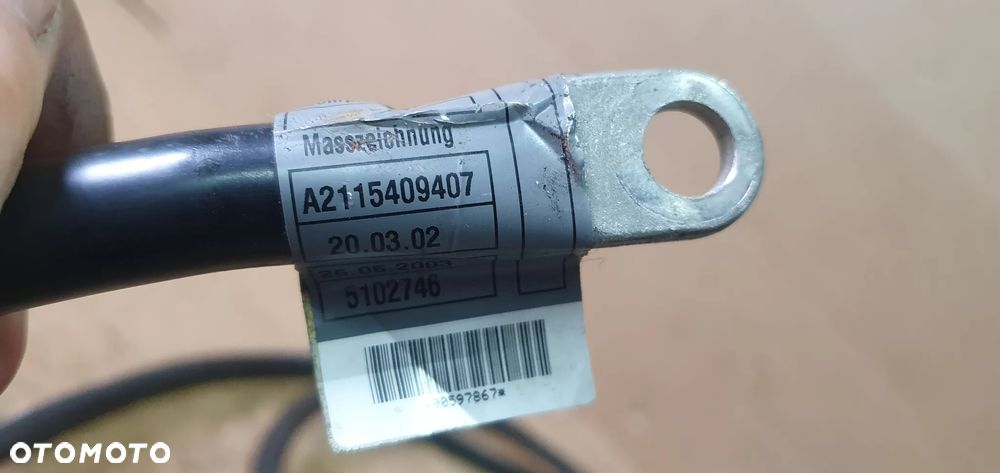 Instalacja wiązka kabel plusowy Mercedes E-Klasa W211 A2115409407 - 8