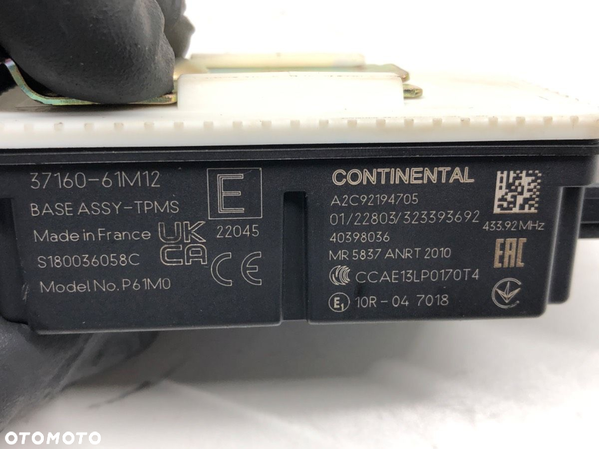 MODUŁ STEROWNIK TPMS - 299.00 PLN - SUZUKI SX4 S-CROSS (JY) 2013 - 2022 1.4 Hybrid (Mild Hybrid) - 5
