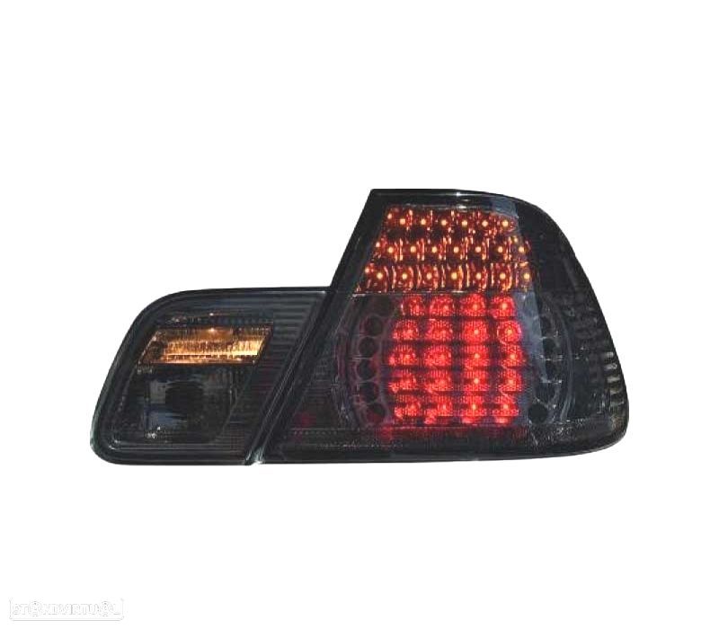 FAROLINS TRASEIROS BMW E46 99-03 LED ESCURECIDOS LOOK M3 - 3