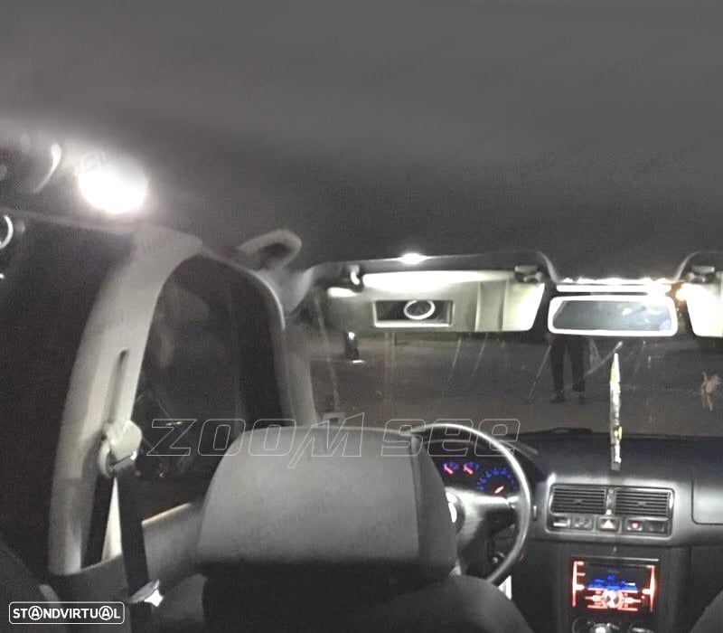 KIT COMPLETO 8 LAMPADAS LED INTERIOR LUZ DE LEITURA PARA SEAT IBIZA IV MK4 6L 02-08 - 5