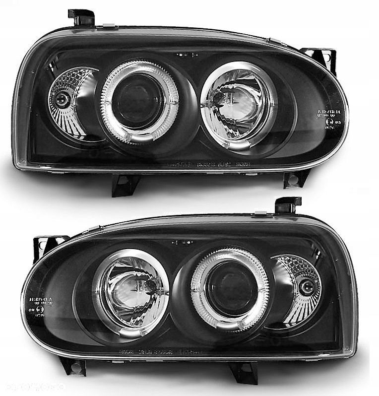 reflektory lampy diody soczewka vw golf iii 3 91- - 1