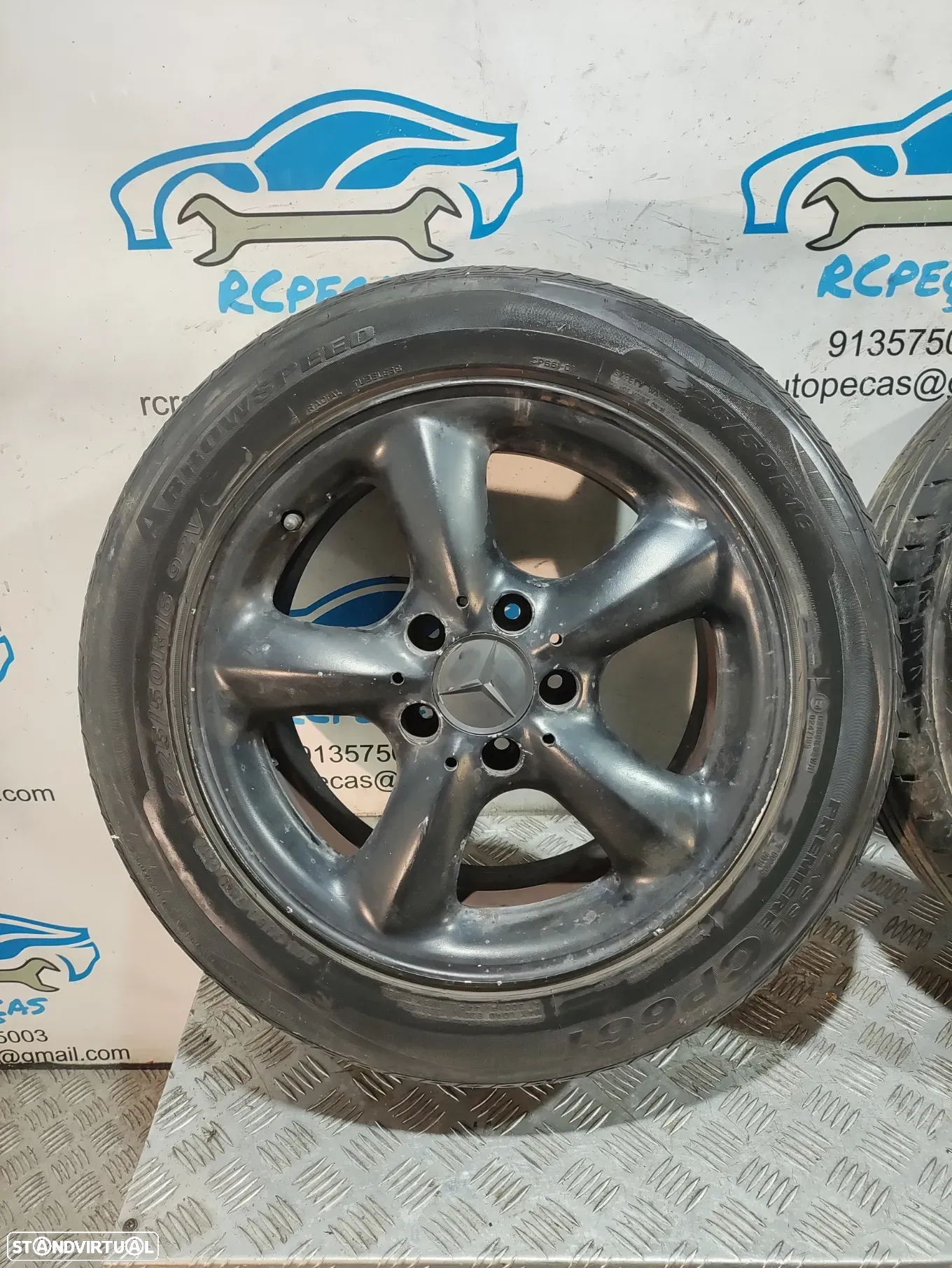 Jantes 16" Mercedes Benz - SLK R170 - ORIGINAIS - 7J - 8J | ET37 - ET30 | 5x112 - 16 Polegadas | A1704010802 |  A1704010702 | Jante | 5 x 112 | 225 50 16 - 205 55 16 | Pneus - 6