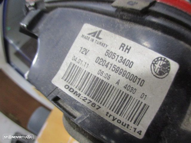 Farol Tras 50513400 ALFA ROMEO GIULIETTA 2011 1.6 JTDM 105CV 5P PRETO MALA DRT ORIGINAL Danificado - 5