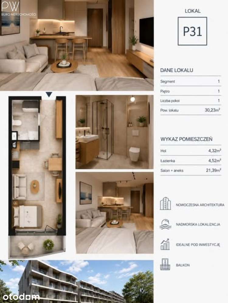 Apartament nad morzem 23% vat