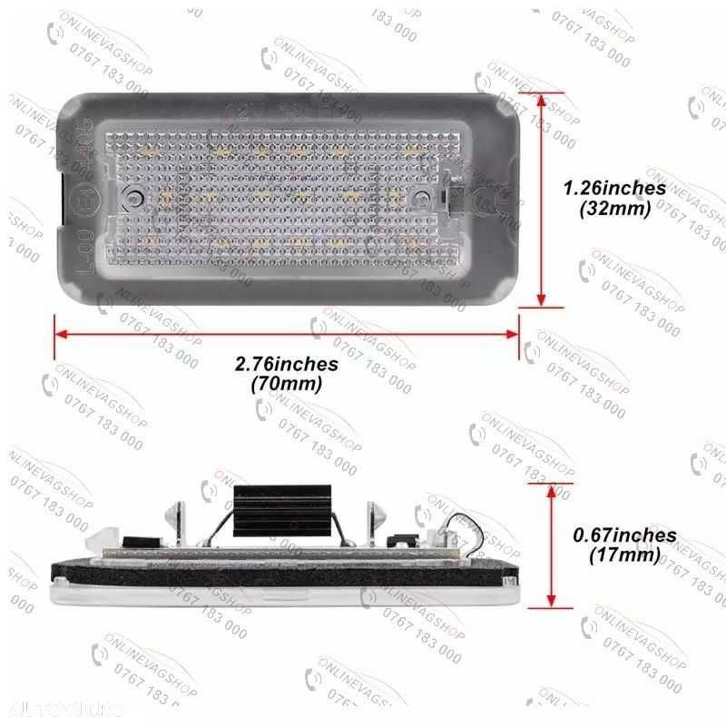 Set lampi LED numar Fiat 500, Abarth 500 an fabricatie 2007-2016 - 3