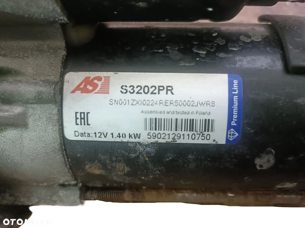 FORD FIESTA MK7 08- 1,5 DCI rozrusznik AS S3202PR * - 4