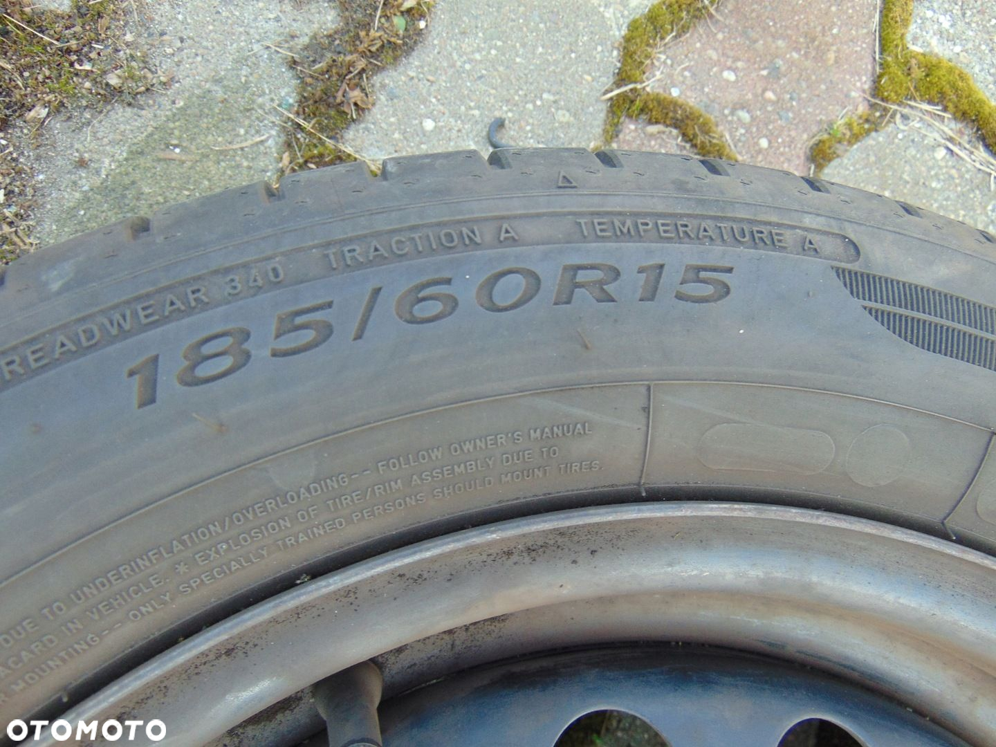 KOŁA FELGI STALOWE OPONY OPEL 4X100 R15 185/60 R15 ET43 LATO LETNIE - 7
