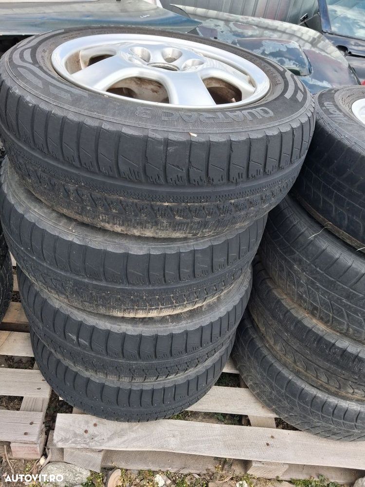 Vând jante 5×112 vw passat cu cauciucuri 195/65r15 - 2