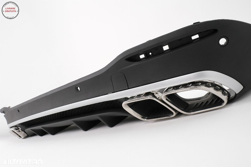 Difuzor Bara Spate cu Ornamente Evacuare Mercedes GLS Class X167 (2019-up) GLS63 D- livrare gratuita - 6