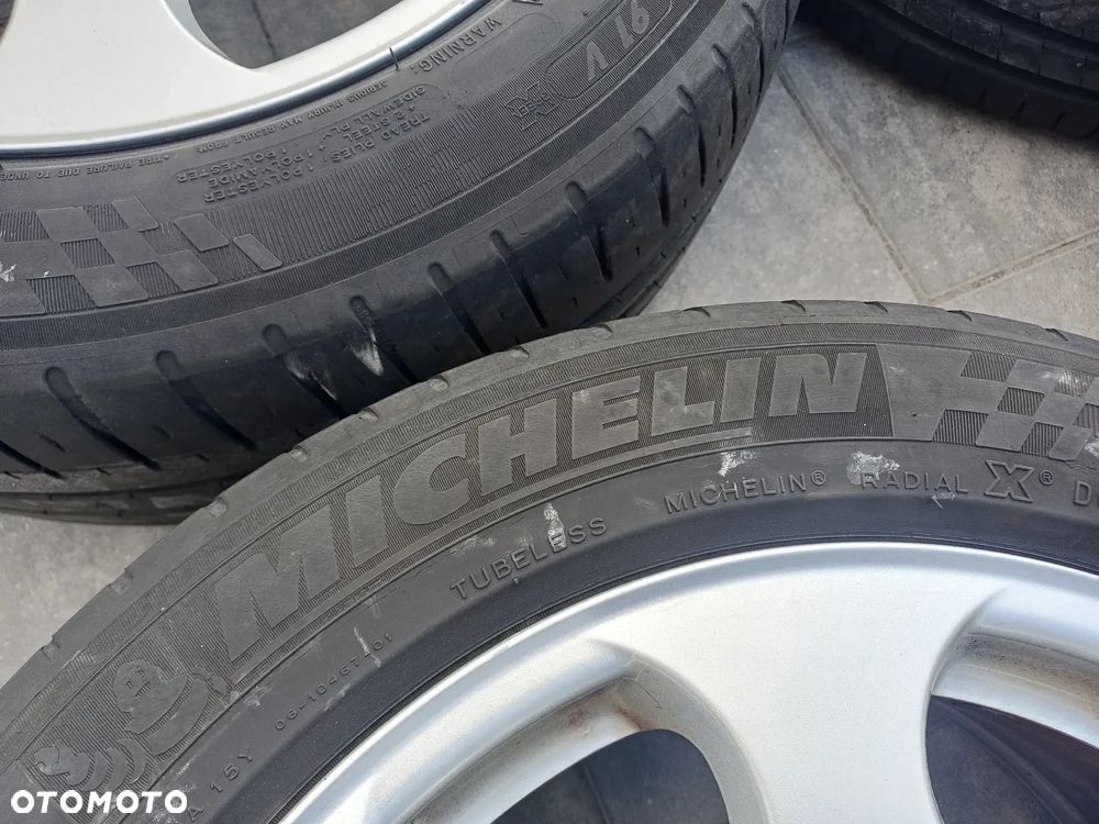 FELGI Z OPONAMI KOŁA ALUMINIOWE AUDI VW SKODA SEAT R16 5X112 7J ET42 57,1 mm OPONY MICHELIN 205/55 R16 LATO NR37 - 6