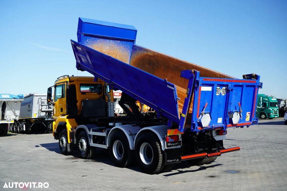 MAN TGS 35.500 / 8x4 / BASCULANTE / HYDROBURTA / BORDMATIK / NAVI / 2019 - 4