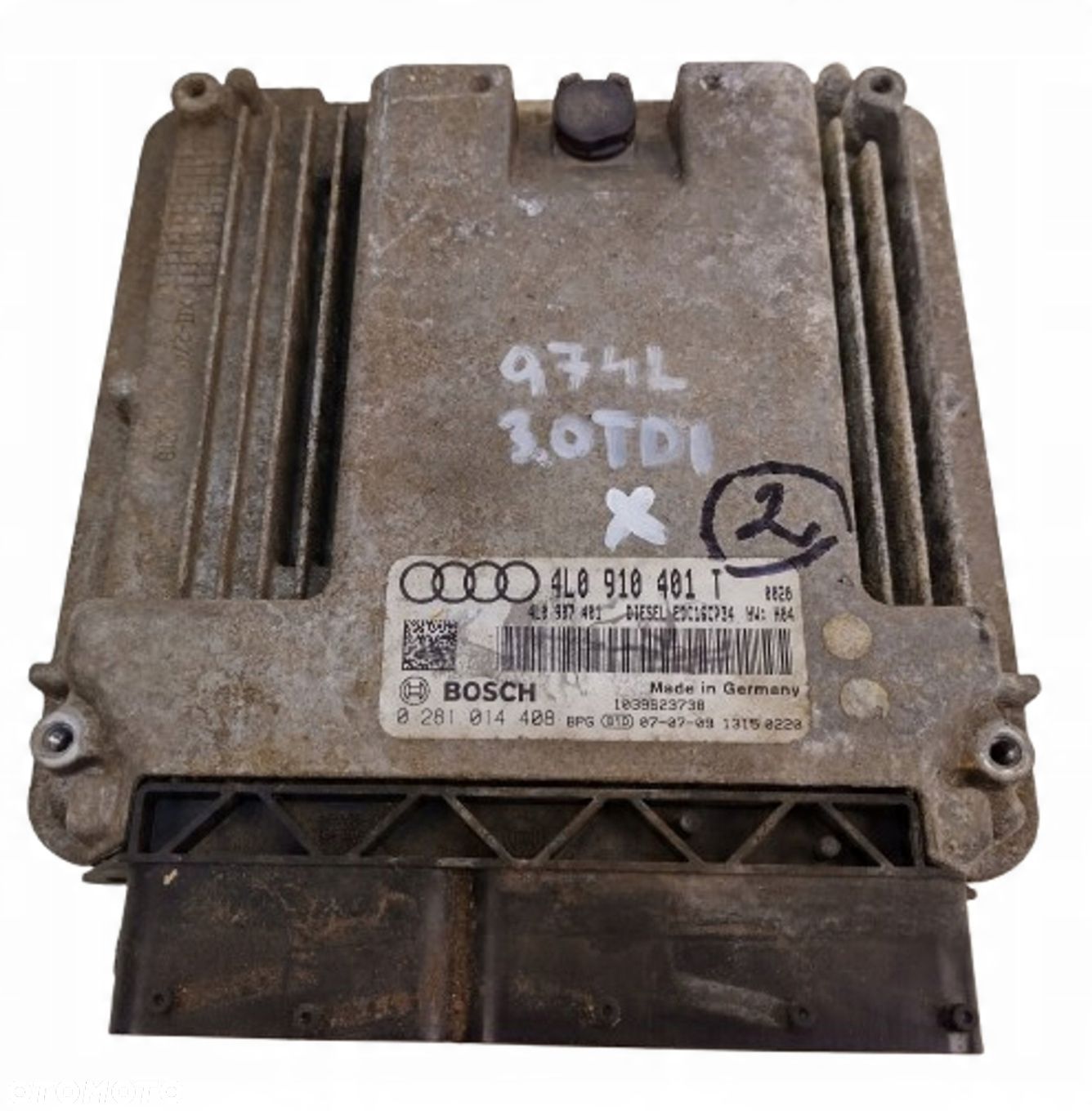 AUDI Q7 4L 3.0 TDI BUG KOMPUTER STEROWNIK SILNIKA BOSCH 4L0910401T - 1