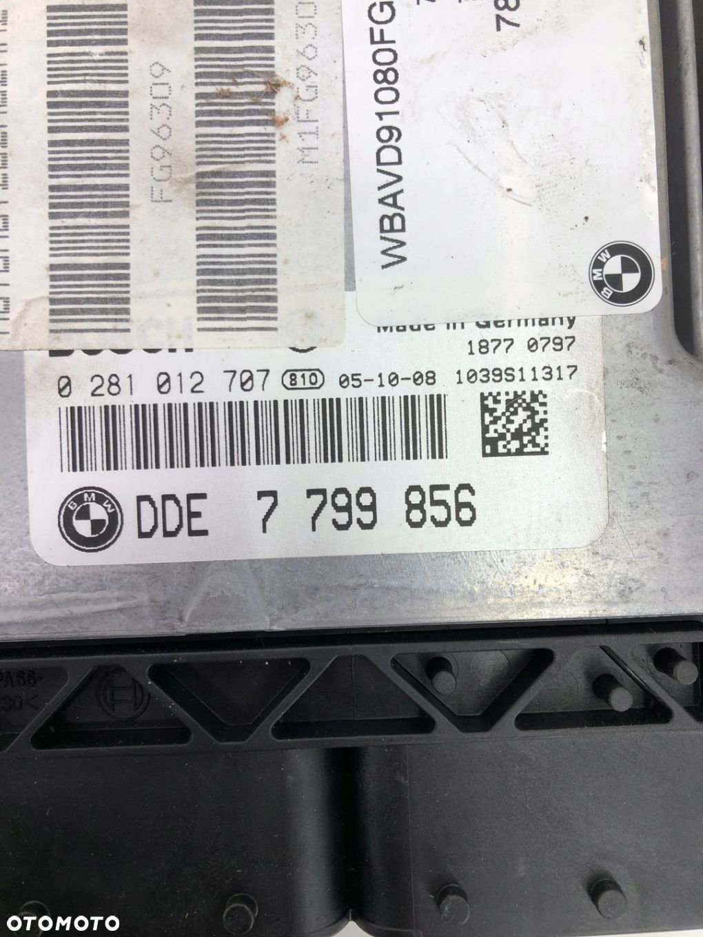 BMW E60 E61 3.0D M57 MODUŁ KOMPUTER STEROWNIK SILNIKA 6943797 7799856 - 2