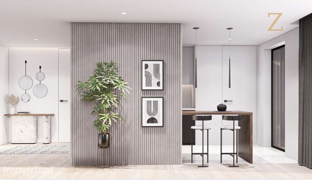 Apartamento T2|Condomínio Privado c/ Jardim e Campo de Padel| V.N.Gaia - Grande imagem: 3/12