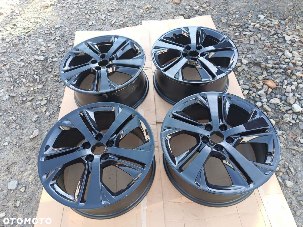 peugeot 308 t9 gt felgi 18" 5x108 8.0j jak nowe czarny połysk 9806253277 - 2