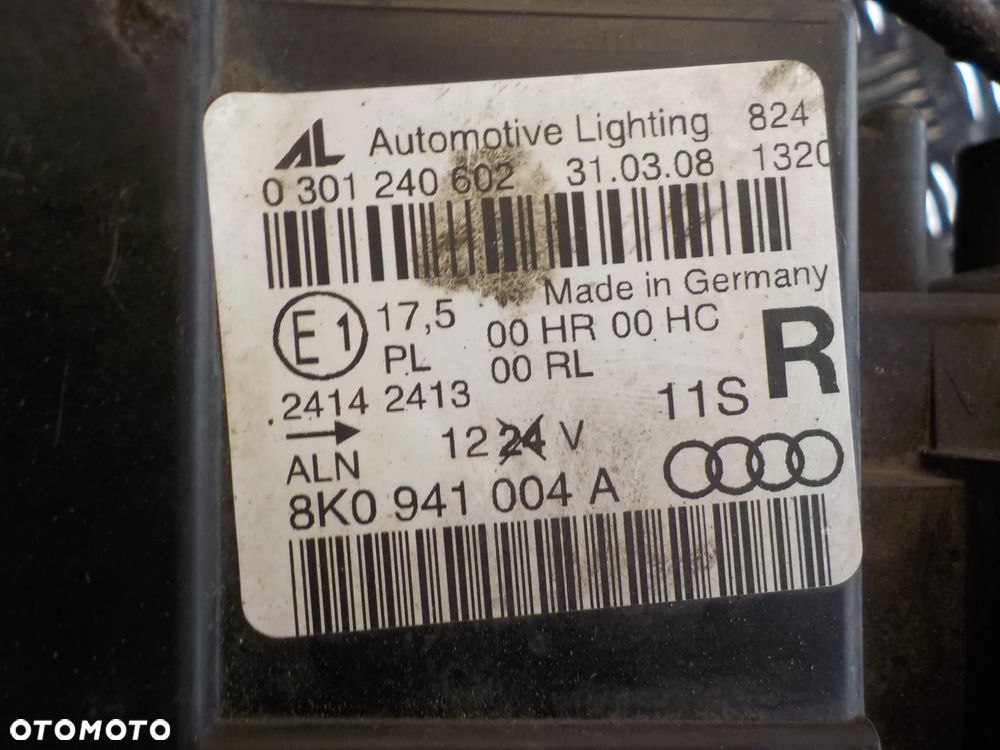 AUDI A3 8V LAMPA PRAWA PRZÓD ŚLIZG MOCOWANIE LAMPY WERSJA ANGIELSKA 8K0941004A - 3