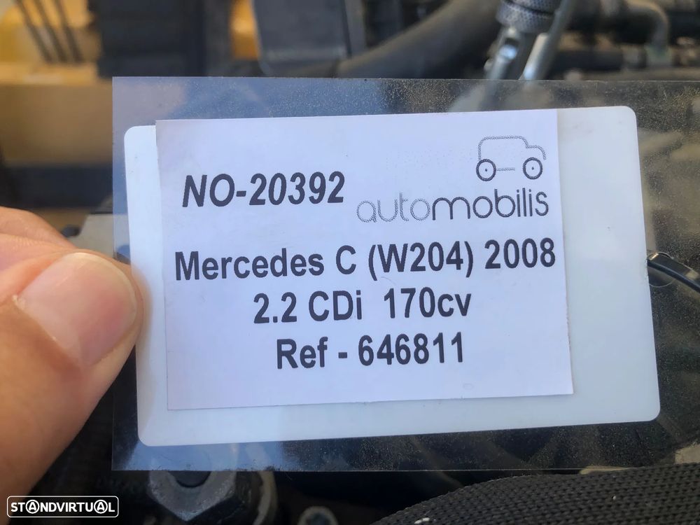 Motor MERCEDES-BENZ C-CLASS (W204) C 220 CDI (W204) Ref - 646811  -  NO. 20392 - 8