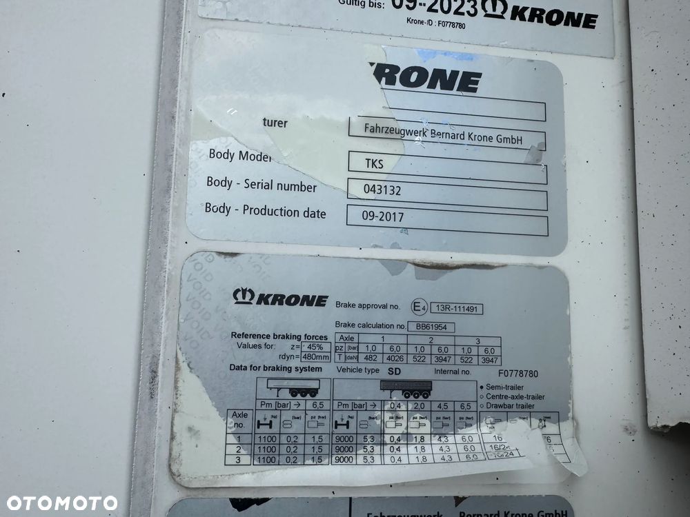 Krone Doppelstock ,Carrier Vector 1950,SAF, 2,70m, ŚCIANA 7 cm - 35