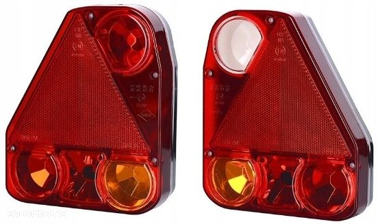 LAMPA TYLNA ZESPOLONA TRÓJKĄT ODBLASK PRZYCZEPA