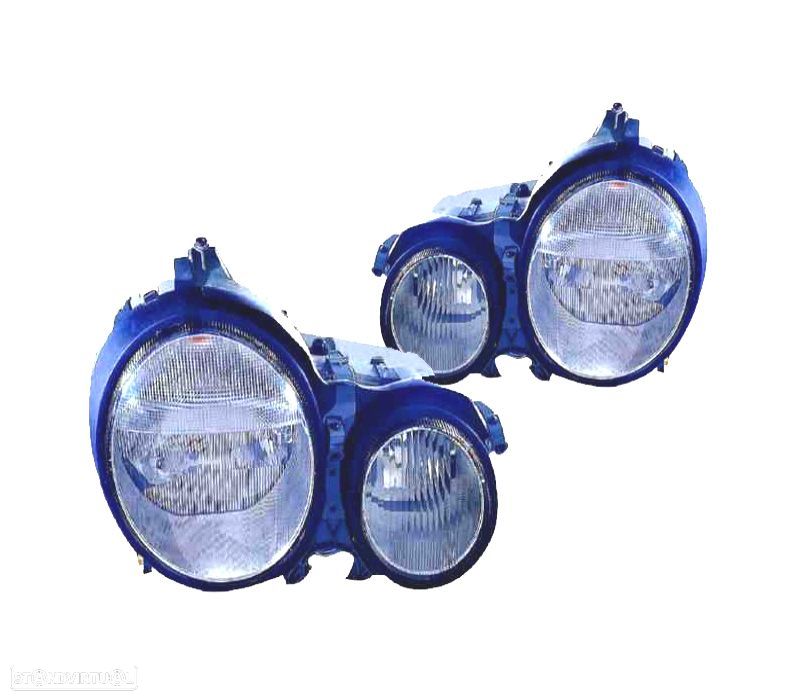 FARÓIS OPTICAS XENON PARA MERCEDES W210 E CLASSE 99-02 - 1