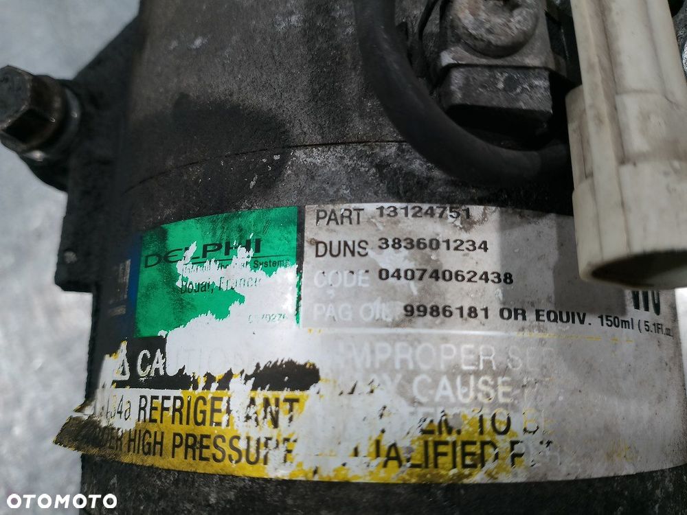 POMPA, SPRĘŻARKA KLIMATYZACJI OPEL ASTRA H 6561047  13124751  383601234 1.7 - 4