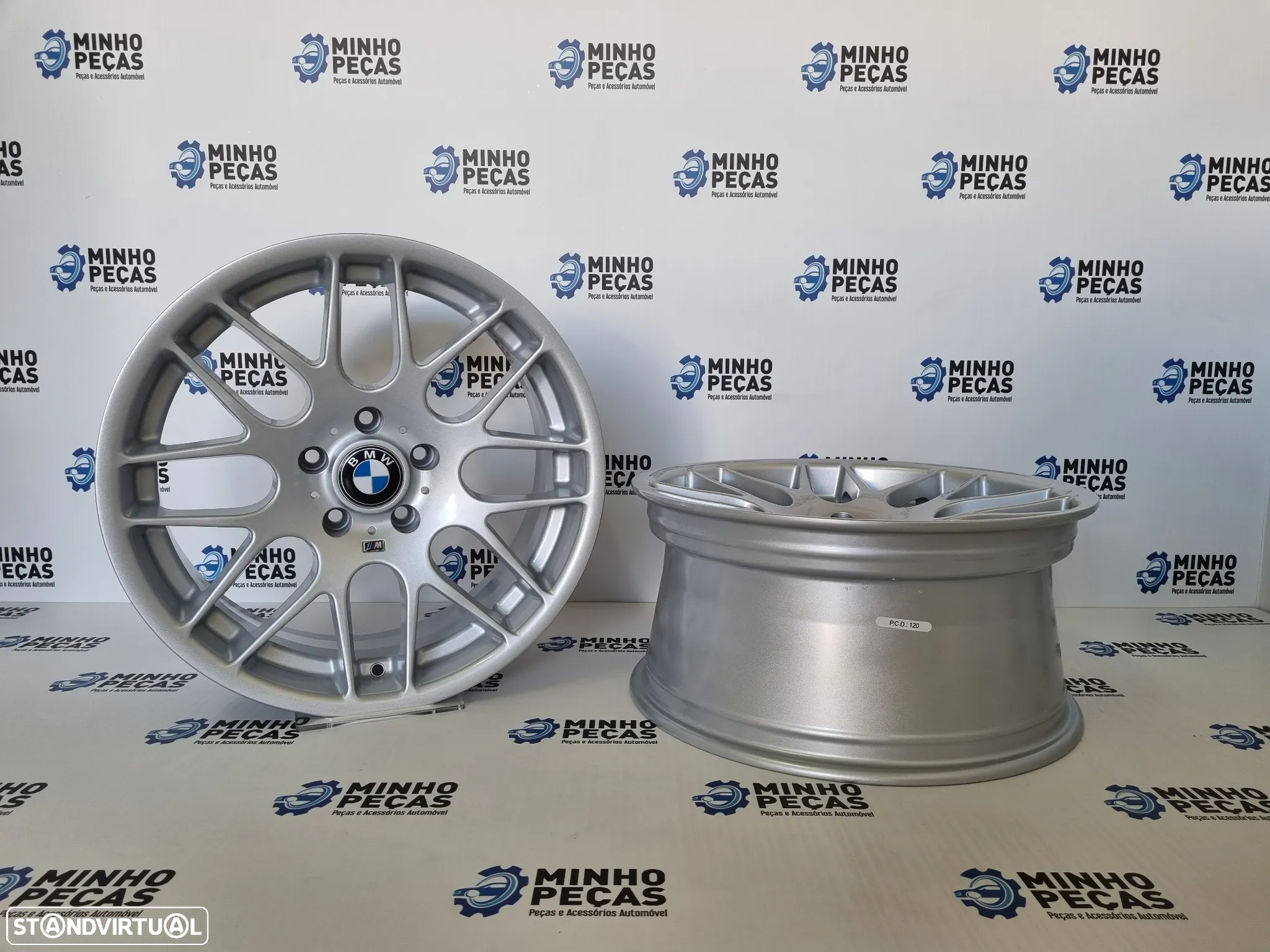 Jantes Look BMW M3 E46 CSL em 18 Hyper Silver - 4