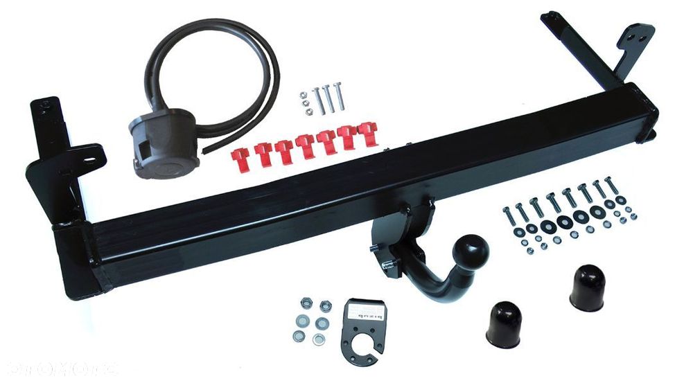 HAK HOLOWNICZY + WIĄZKA + GNIAZDO 7 PIN + ADAPTER  7/13P OPEL CORSA C 2000-2006 - 11