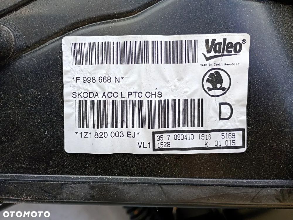 nagrzewnica obudowa dmuchawa nawiewu wentylator skoda octavia ii lift europa 1k1820015g - 7