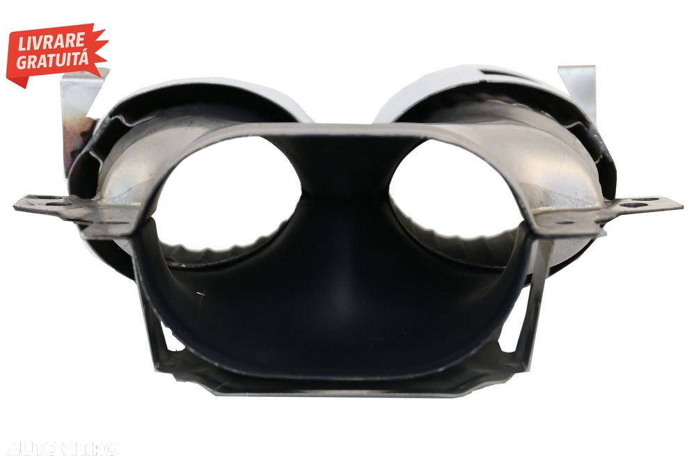 Difuzor Bara Spate cu Ornamente Evacuare Crom Mercedes GLE W167 SUV (2019-Up) GLE5- livrare gratuita - 14