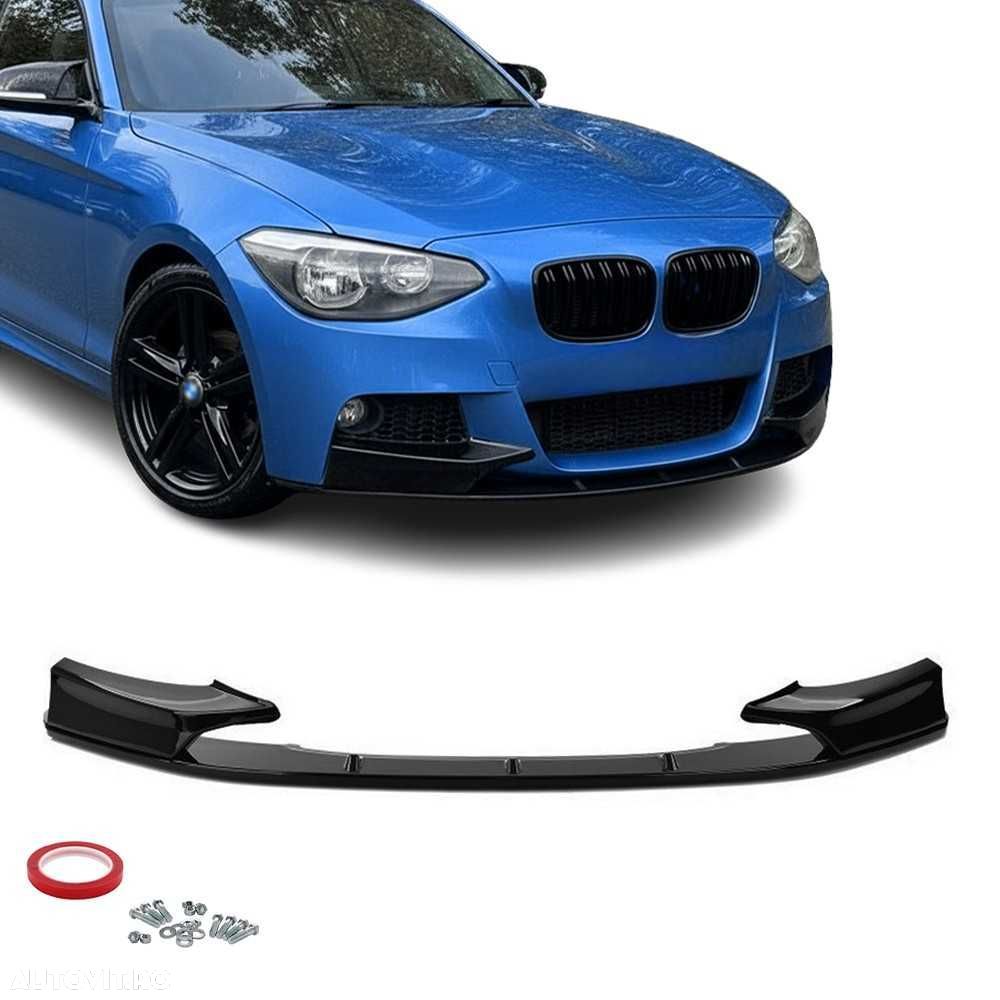 Prelungire Extensie Lip DINTR-O BUCATA Bara Fata M BMW F20 F21 NFL, Negru Lucios - 1