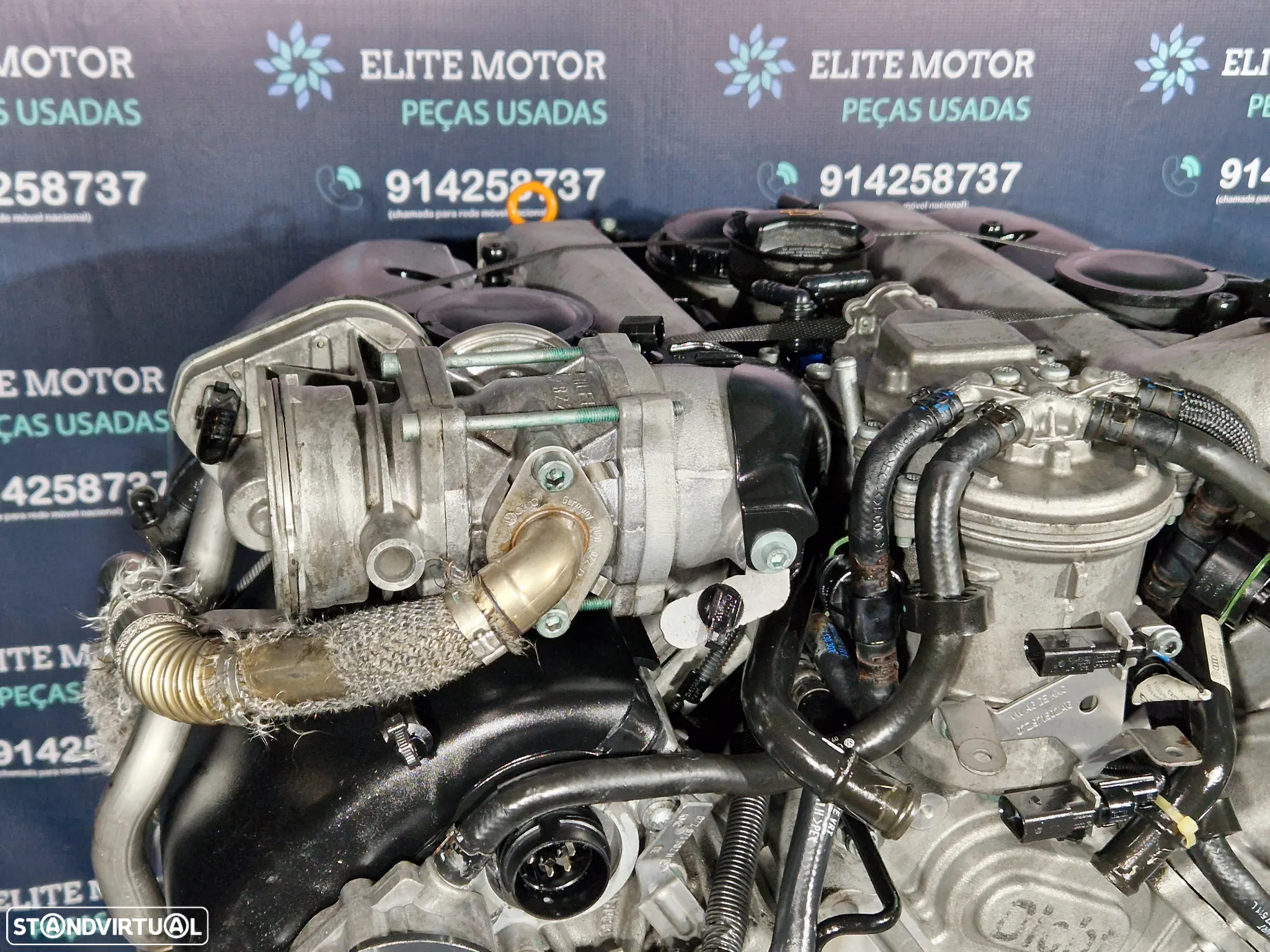 Motor usado para peças AYH VW TOUAREG 7L 5.0 TDI V10 313CV colaça bloco cambota injetores turbo - 9