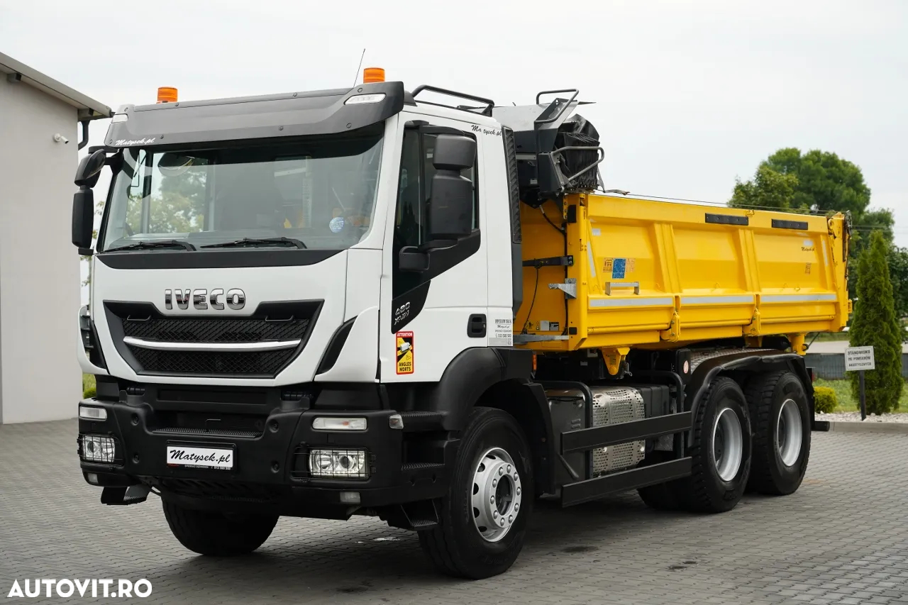 Iveco STRALIS X-WAY 480 / 6x4 / BASCULATOR DUBLU / HYDRODOLT / BOARDMATIC / MEILLER KIPPER / IMPORTAT  ANUL PRODUCȚIEI: 2020 - 14