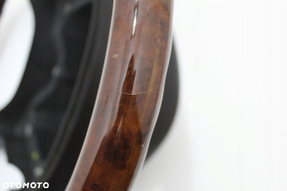 Kierownica drewno orzech skóra czarna OE Mercedes SL R230 W230 SL350 SL500 - 12