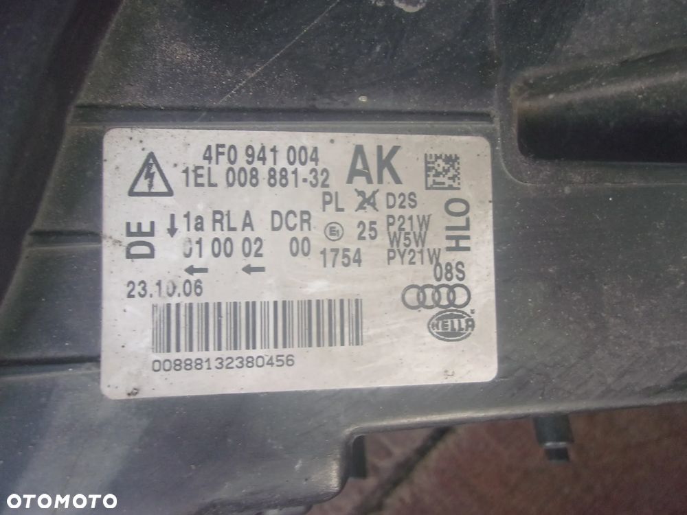 AUDI A6 C6 LAMPA PRZEDNIA PRAWA LEWA BI-XENON 4F0941003AK EUROPA - 5