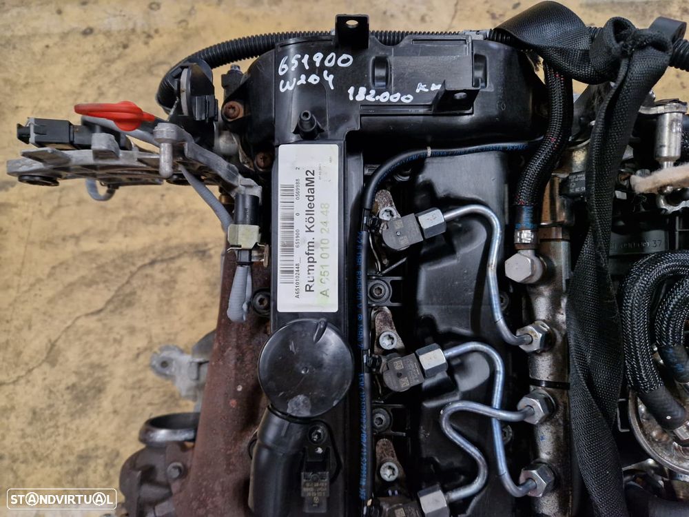 Motor usado 651900 MERCEDES CLASS C W204 220CDI 170CV OM651 W212 - 11